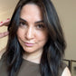 VIRGIN BASE DARK BROWN TOPPER WITH SOFT CARAMEL BALAYAGE