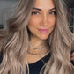 FEATHERLITE ASHY BLONDE TOPPER WITH DARK ROOT/ 2-4 WEEKS PREPARATION TIME
