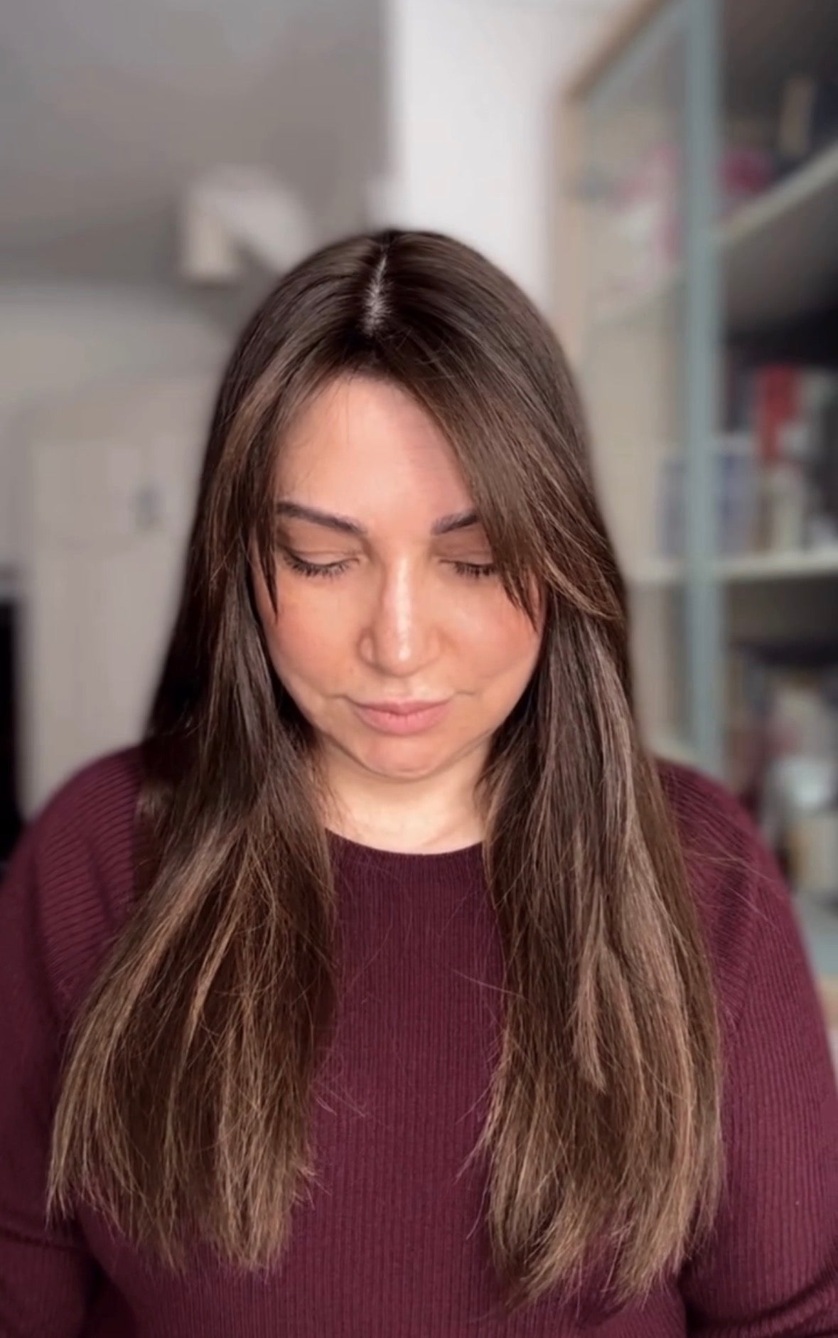LIGHT BROWN BALAYAGE TOPPER