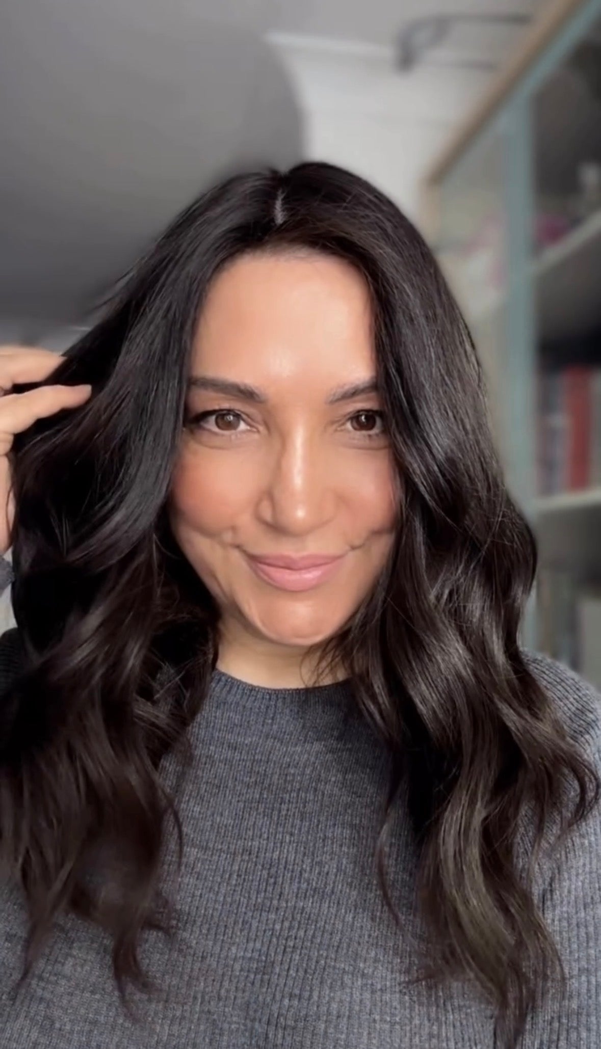 DARKEST BROWN VIRGIN SILK TOPPER