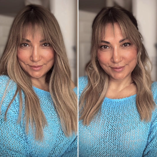 FEATHERLITE ASHY BLONDE BALAYAGE TOPPER