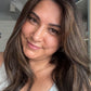 DARK BEOWN/SOFT BLACK VIRGIN TOPPER WITH ASHY RIBBON BALAYAGE
