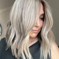 ASH BLONDE TOPPER WITH SUBTLE SOFT ROOT SHADOW