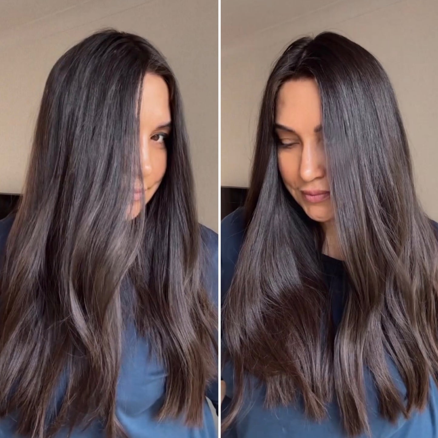 DARKEST BROWN/SOFT BLACK VIRGIN HAIR TOPPER