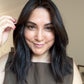 VIRGIN BASE DARK BROWN TOPPER WITH SOFT CARAMEL BALAYAGE