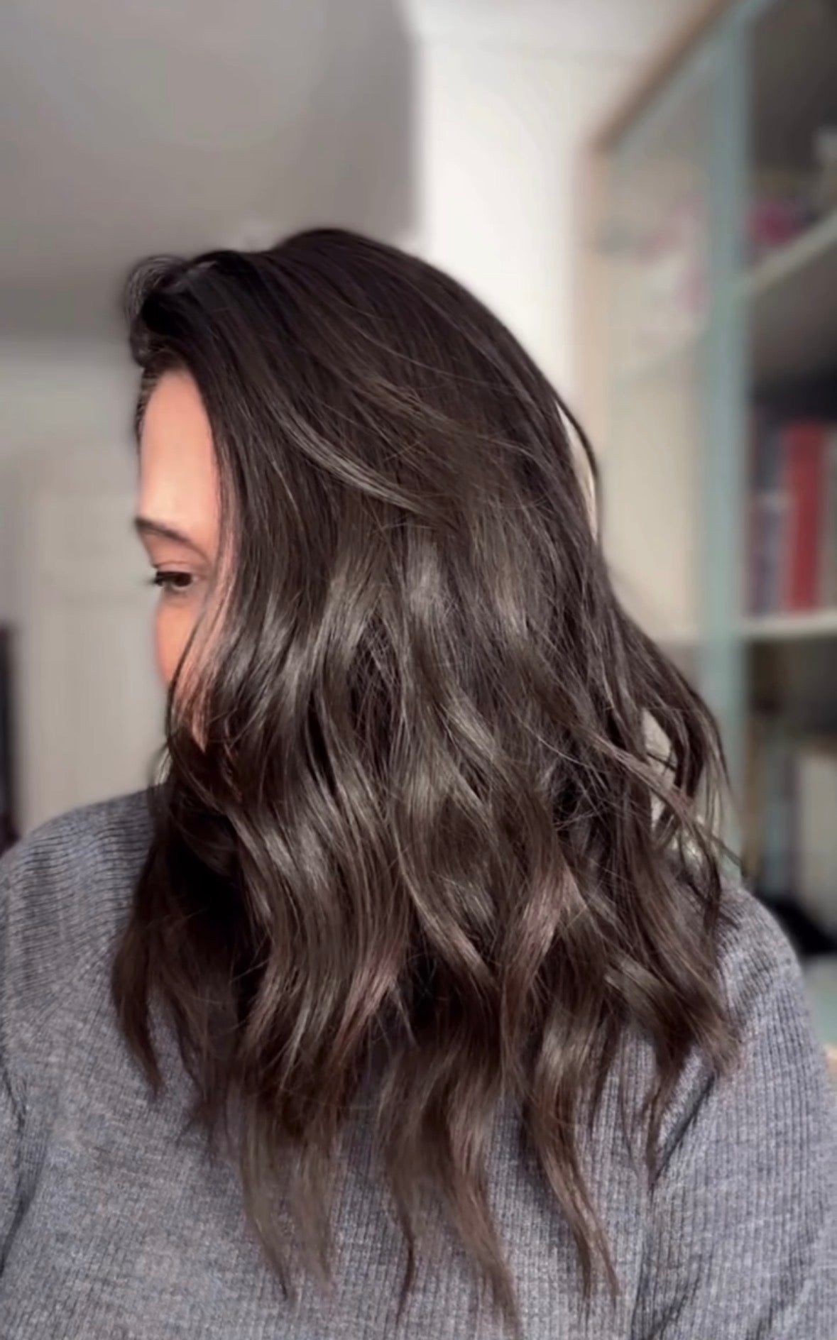 DARKEST BROWN VIRGIN SILK TOPPER