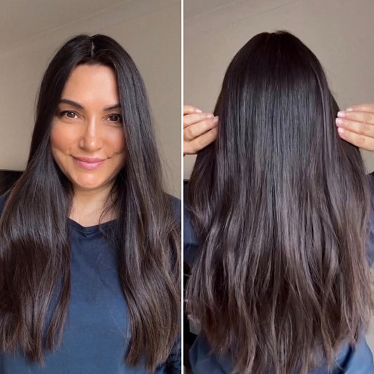 DARKEST BROWN/SOFT BLACK VIRGIN HAIR TOPPER