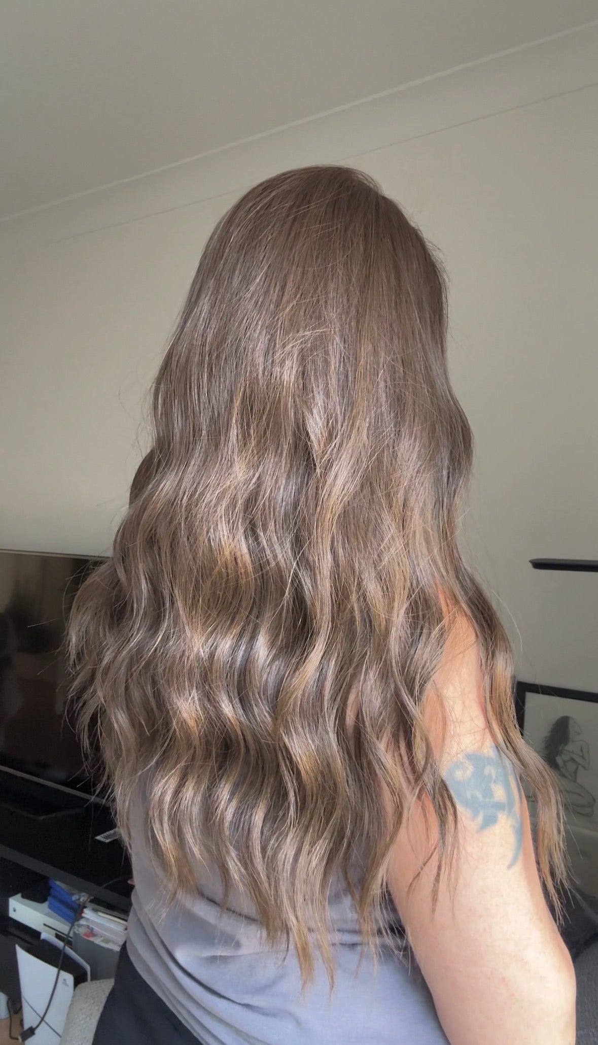 FEATHERLITE/ULTRA LIGHT SILK TOPPER-LIGHT BROWN