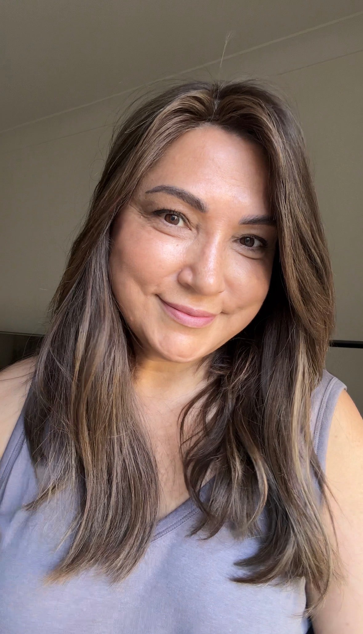 MEDIUM BROWN ASHY BALAYAGE TOPPER