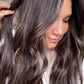 DARK BROWN ASHY BALAYAGE TOPPER