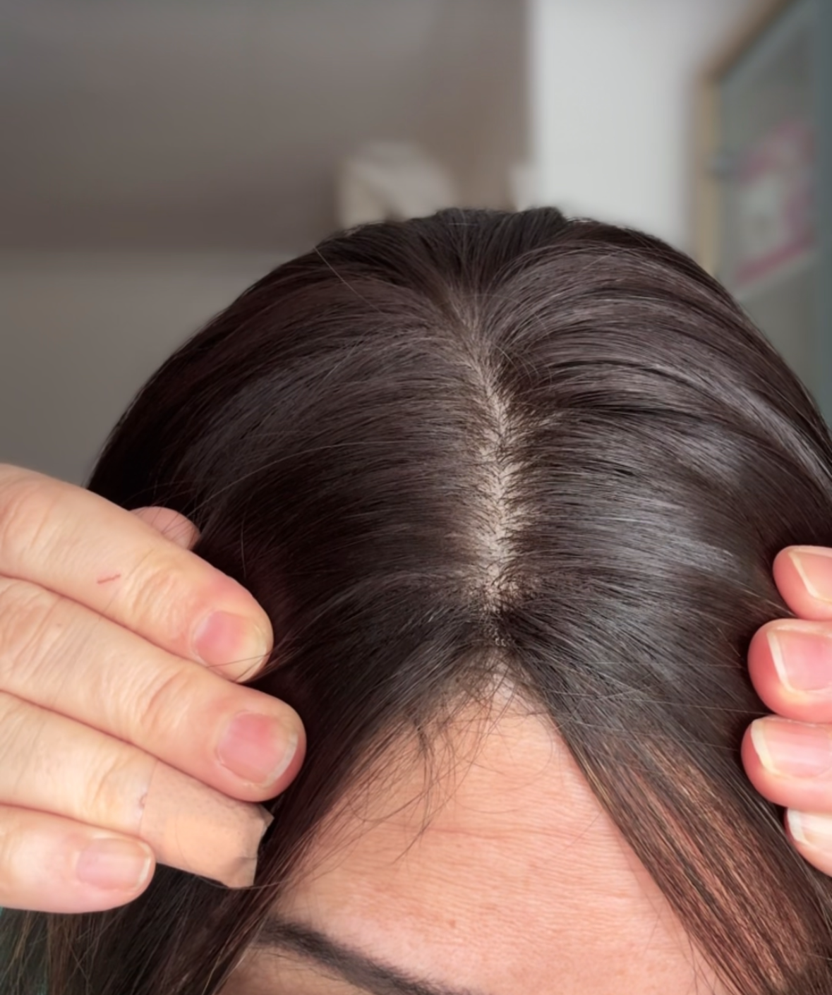 Reserved for Sandra SILK-LACE TOPPER / ULTRA LIGHT CAP-LOWER DENSITY