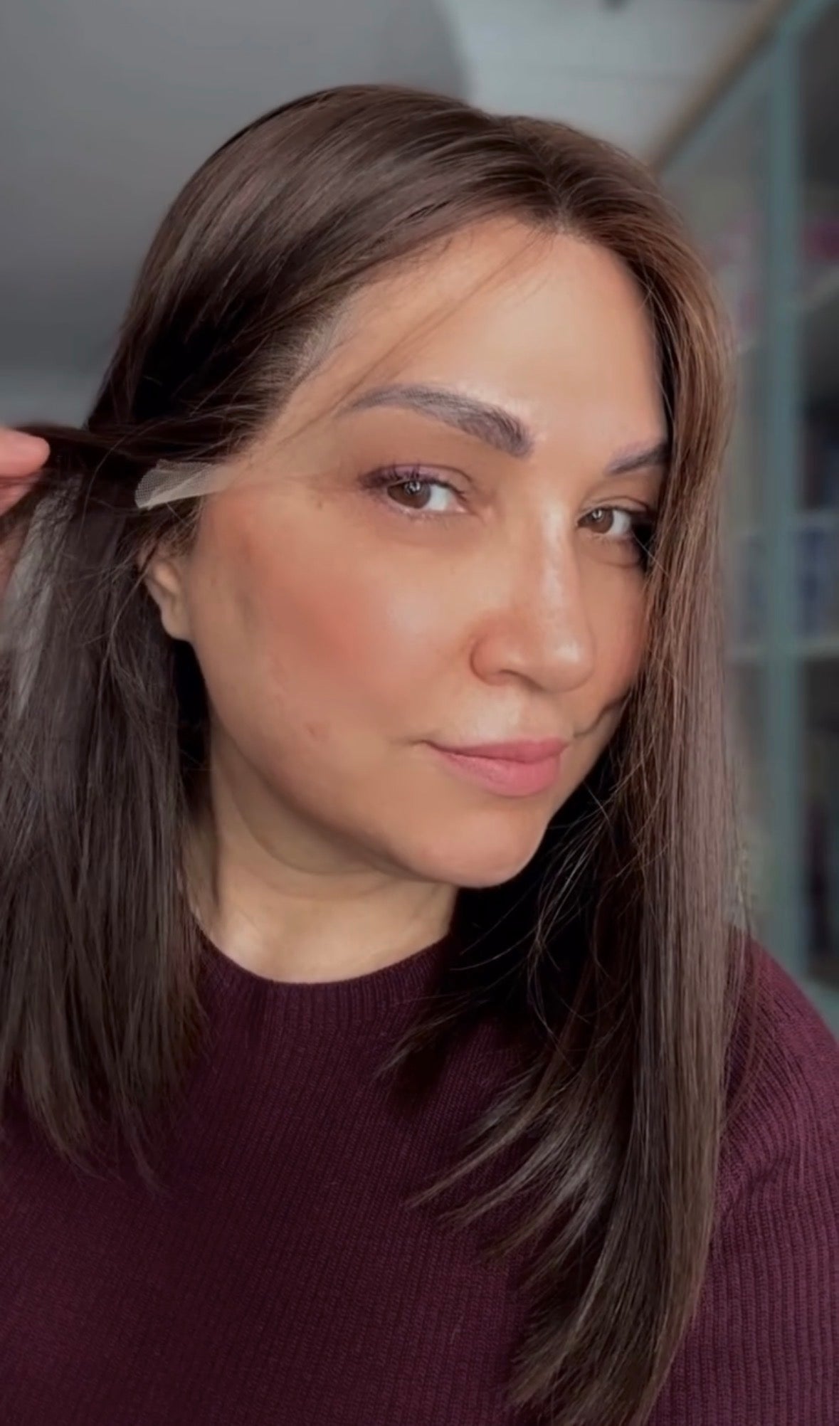 Medium Brown Lace Top Wig