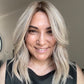 ASH BLONDE TOPPER WITH SUBTLE SOFT ROOT SHADOW