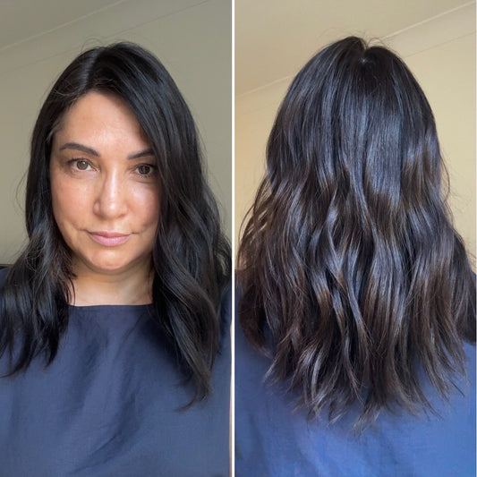 SOFT BLACK SILK-LACE TOPPER