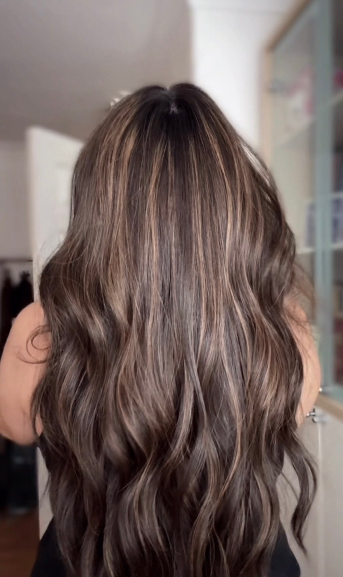 DARK BROWN BALAYAGE/HIGHLIGHTED TOPPER