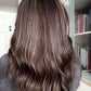 MEDIUM TO LIGHT BROWN BALAYAGE SILK TOPPER