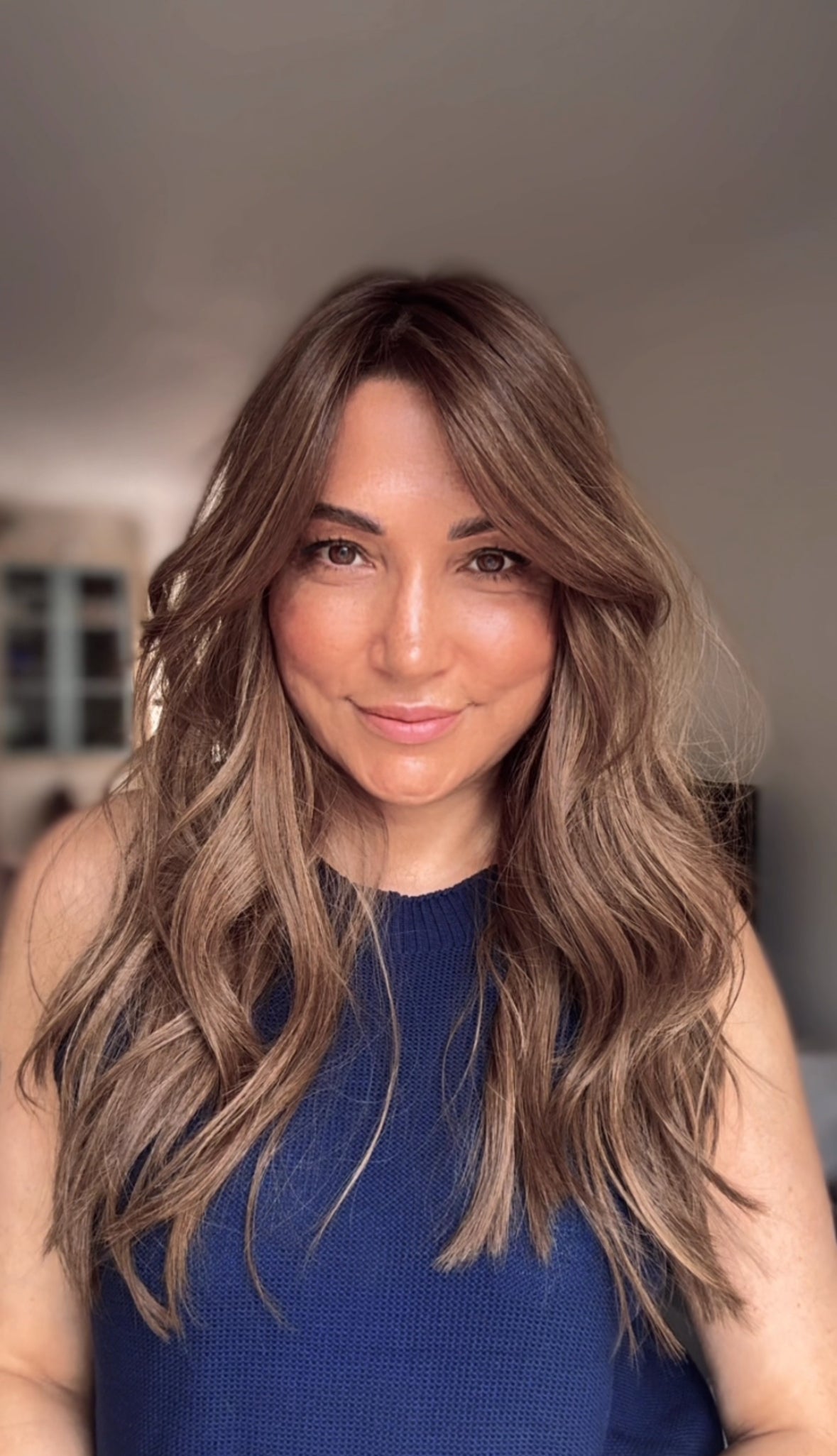 Featherlite Light Brown Topper With Soft Balayage