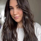 DARK BROWN ASHY BALAYAGE TOPPER