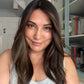 DARK BEOWN/SOFT BLACK VIRGIN TOPPER WITH ASHY RIBBON BALAYAGE