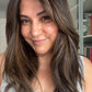 DARK BEOWN/SOFT BLACK VIRGIN TOPPER WITH ASHY RIBBON BALAYAGE