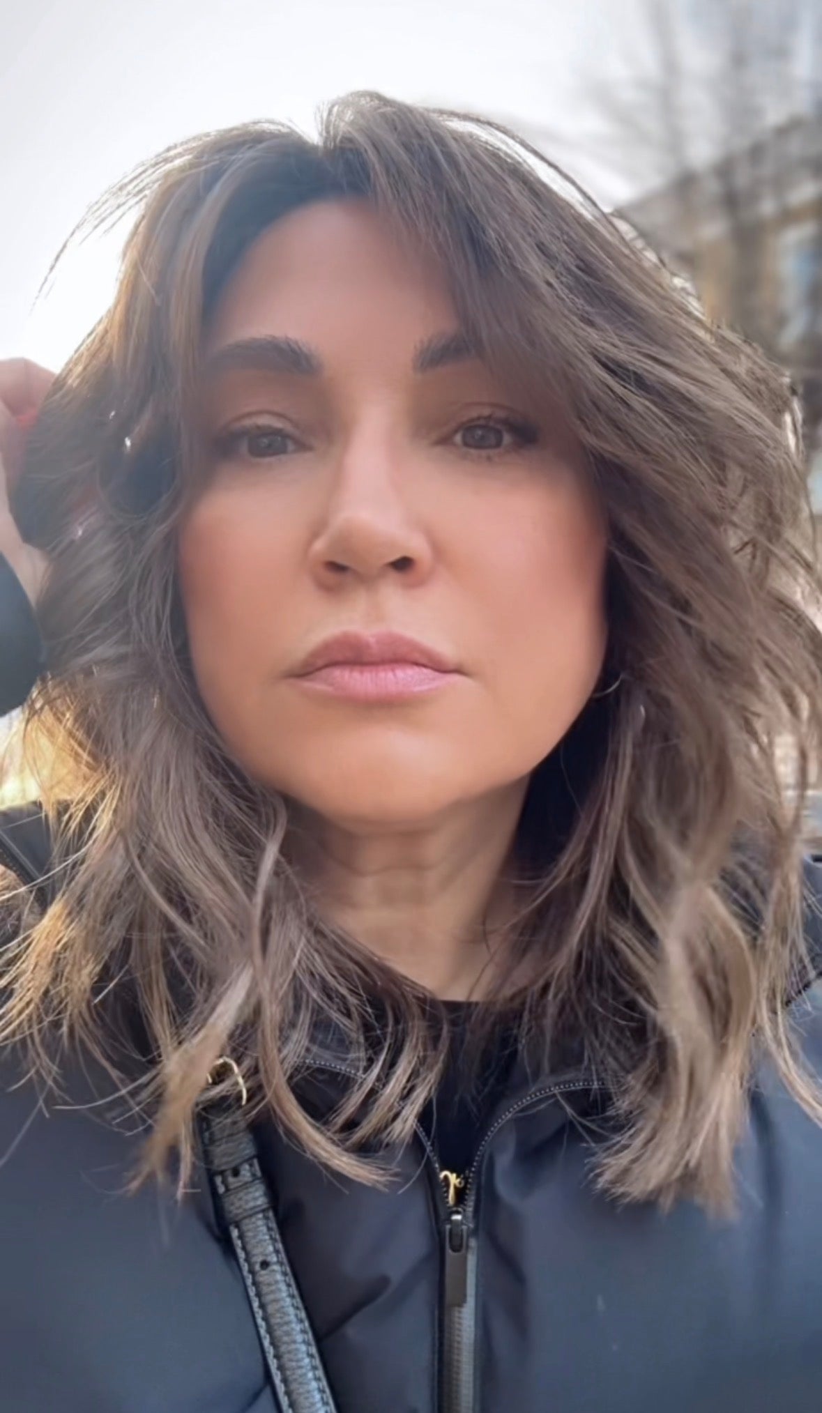 SOFT LAYERED LOB WITH CURTAIN BANGS