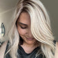 ASH BLONDE TOPPER WITH SUBTLE SOFT ROOT SHADOW