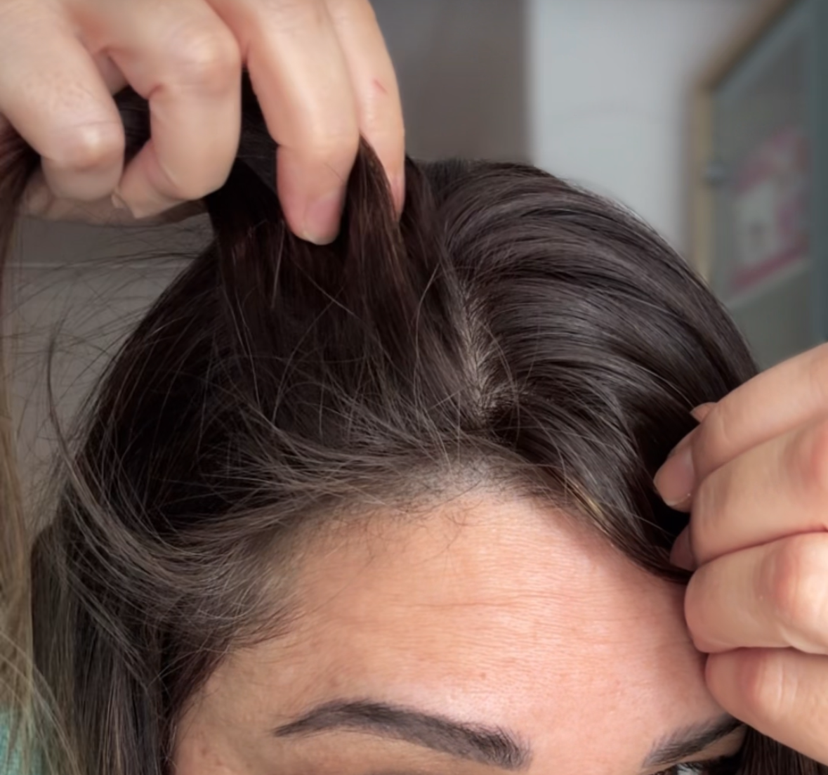 Reserved for Sandra SILK-LACE TOPPER / ULTRA LIGHT CAP-LOWER DENSITY