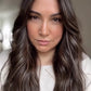 DARK BROWN ASHY BALAYAGE TOPPER