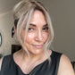 ASH BLONDE TOPPER WITH SUBTLE SOFT ROOT SHADOW