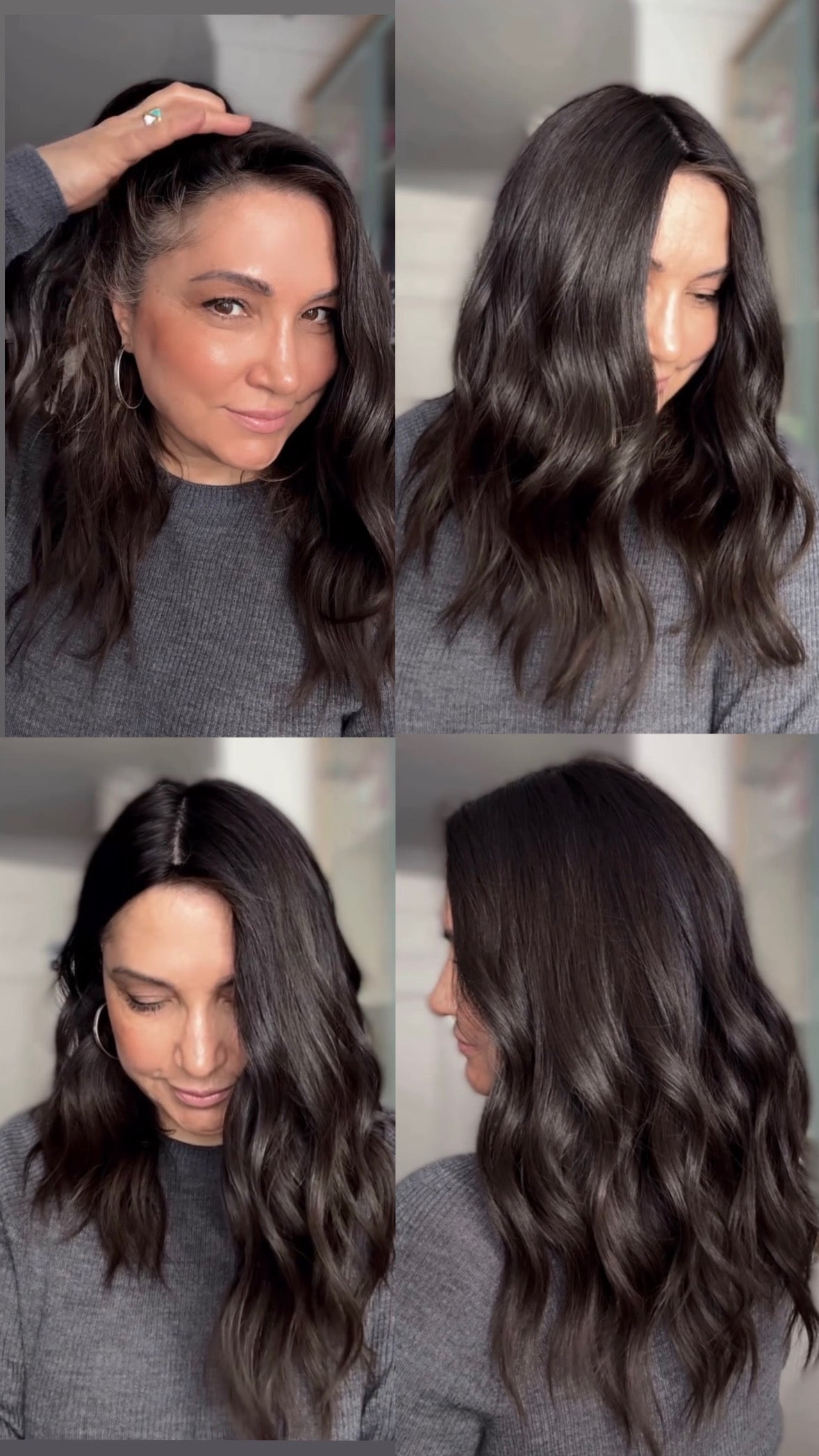 DARKEST BROWN VIRGIN SILK TOPPER