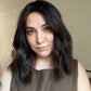 VIRGIN BASE DARK BROWN TOPPER WITH SOFT CARAMEL BALAYAGE