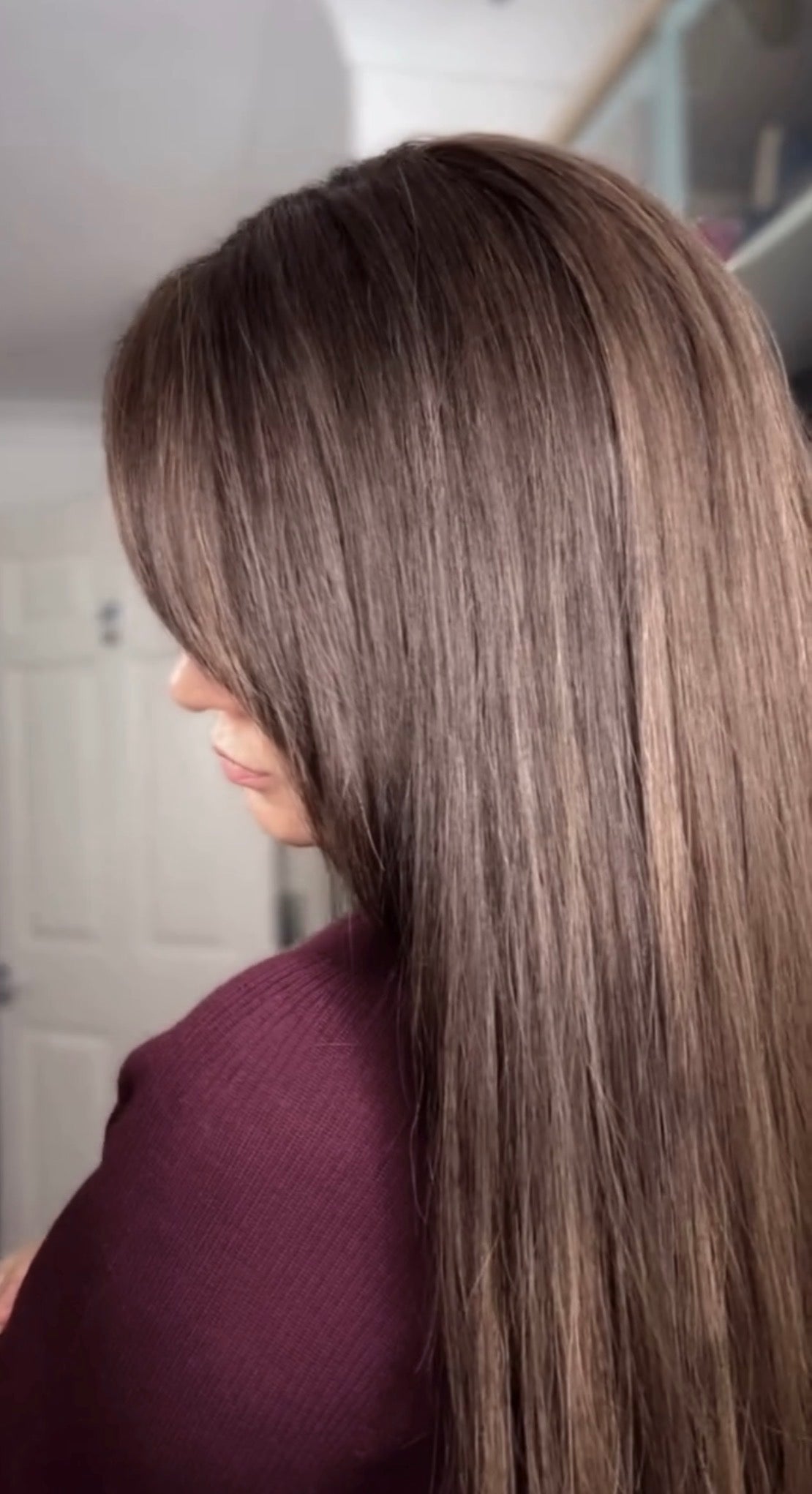 LIGHT BROWN BALAYAGE TOPPER