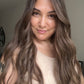 LIGHT BROWN TOPPER WITH SOFT SUBTLE CARAMEL BALAYAGE