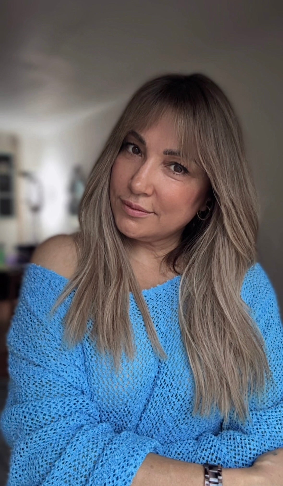 FEATHERLITE ASHY BLONDE BALAYAGE TOPPER