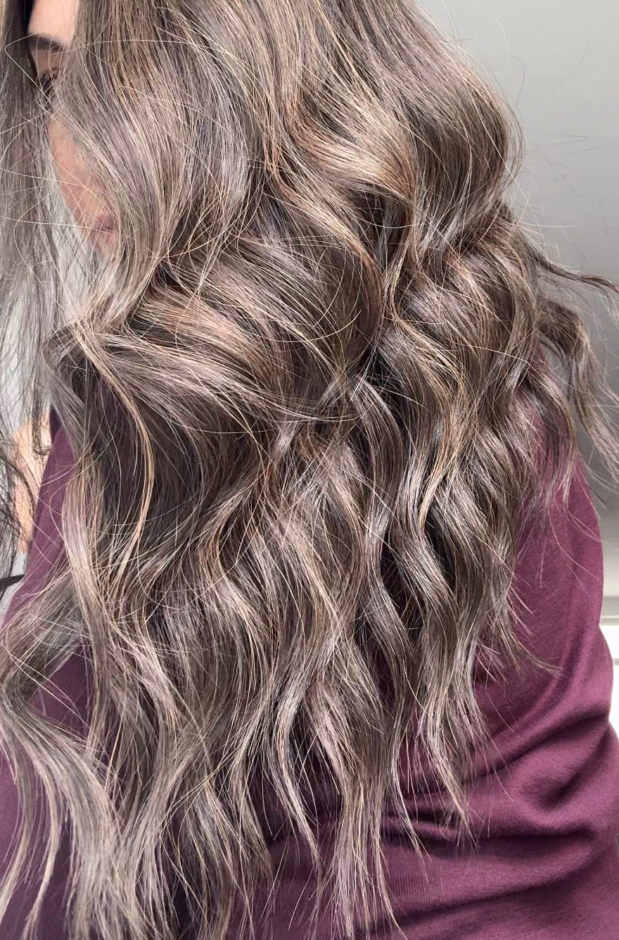 DARK BROWN BALAYAGE/HIGHLIGHTED TOPPER