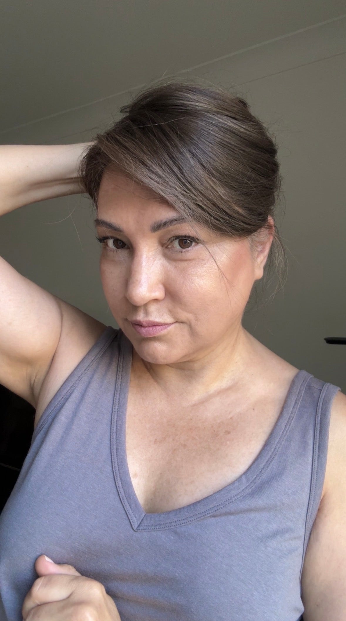 MEDIUM BROWN ASHY BALAYAGE TOPPER