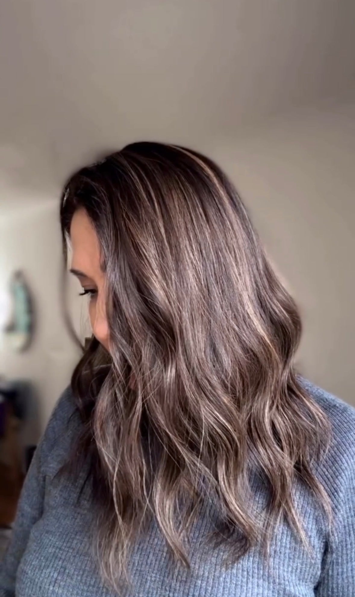 MEDIUM TO LIGHT BROWN BALAYAGE SILK TOPPER