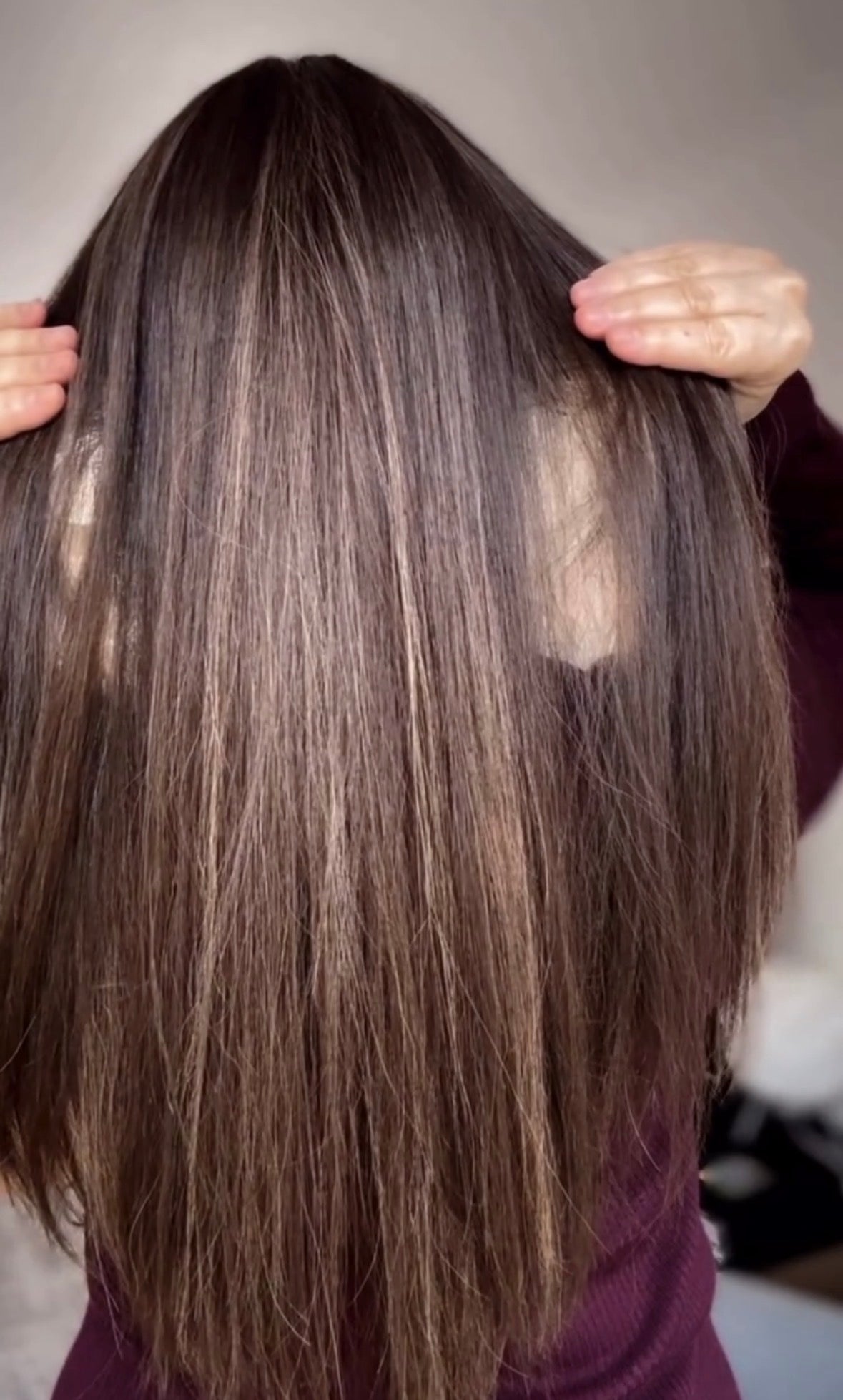 LIGHT BROWN BALAYAGE TOPPER