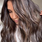 DARK BROWN ASHY BALAYAGE TOPPER