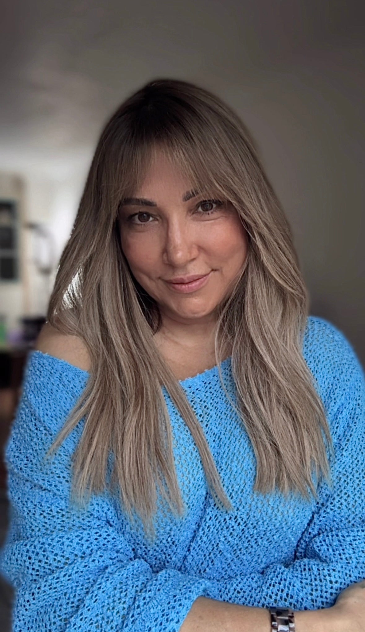 FEATHERLITE ASHY BLONDE BALAYAGE TOPPER