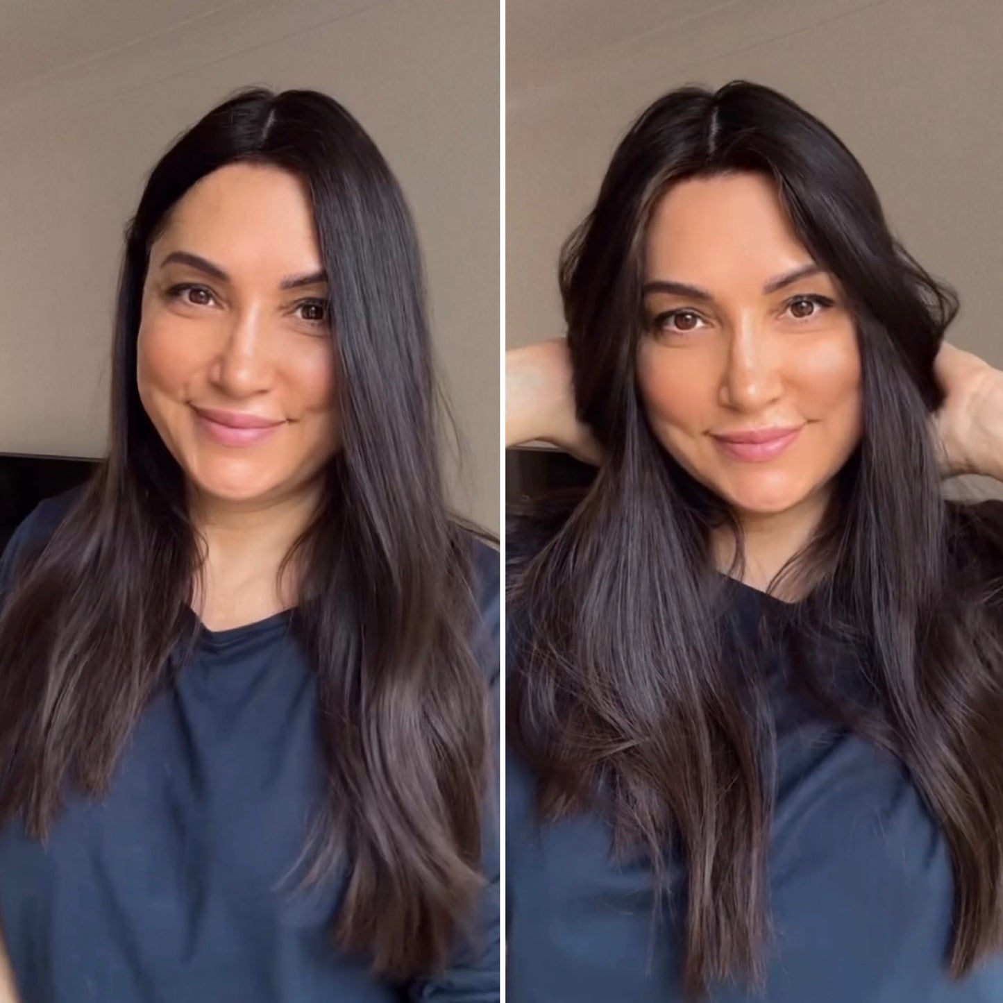 DARKEST BROWN/SOFT BLACK VIRGIN HAIR TOPPER
