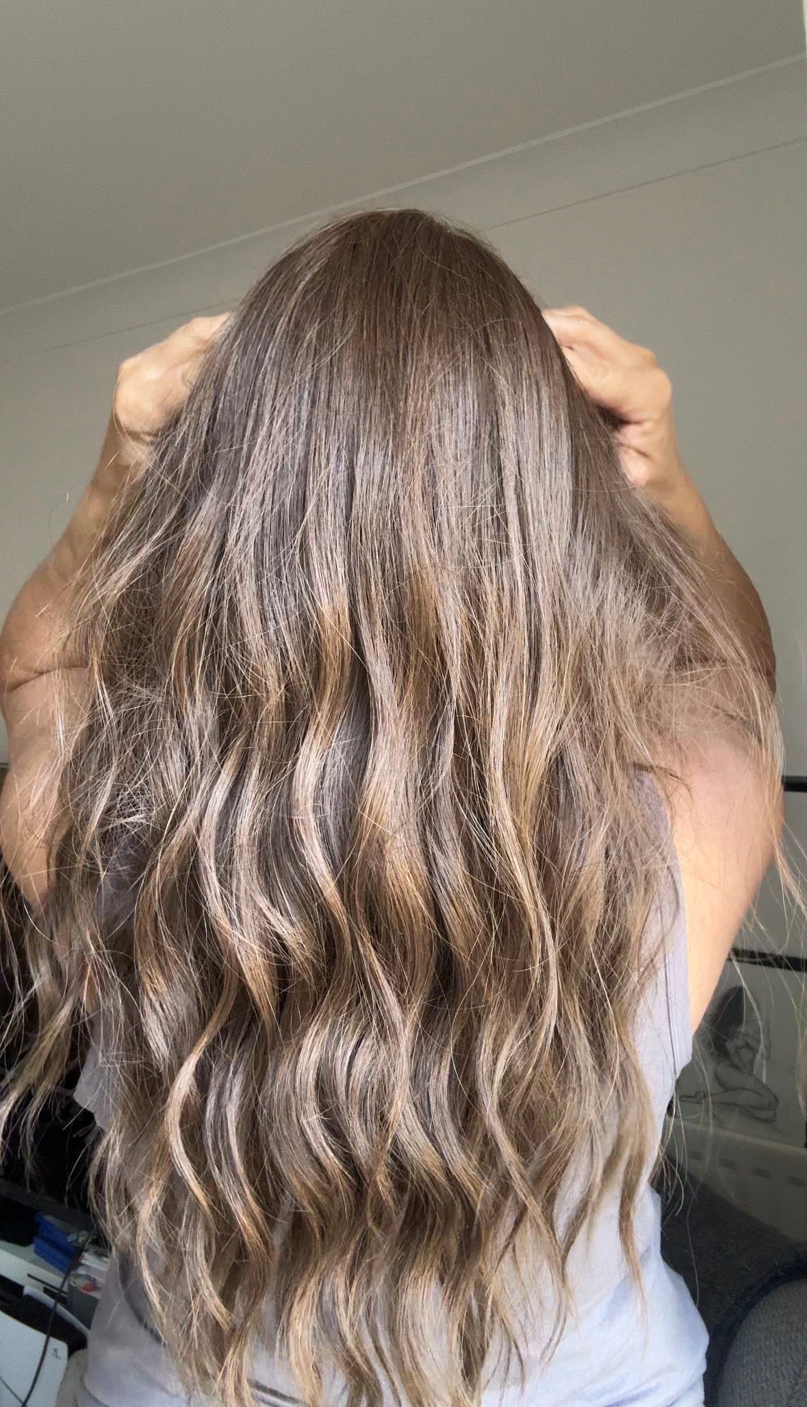 FEATHERLITE/ULTRA LIGHT SILK TOPPER-LIGHT BROWN