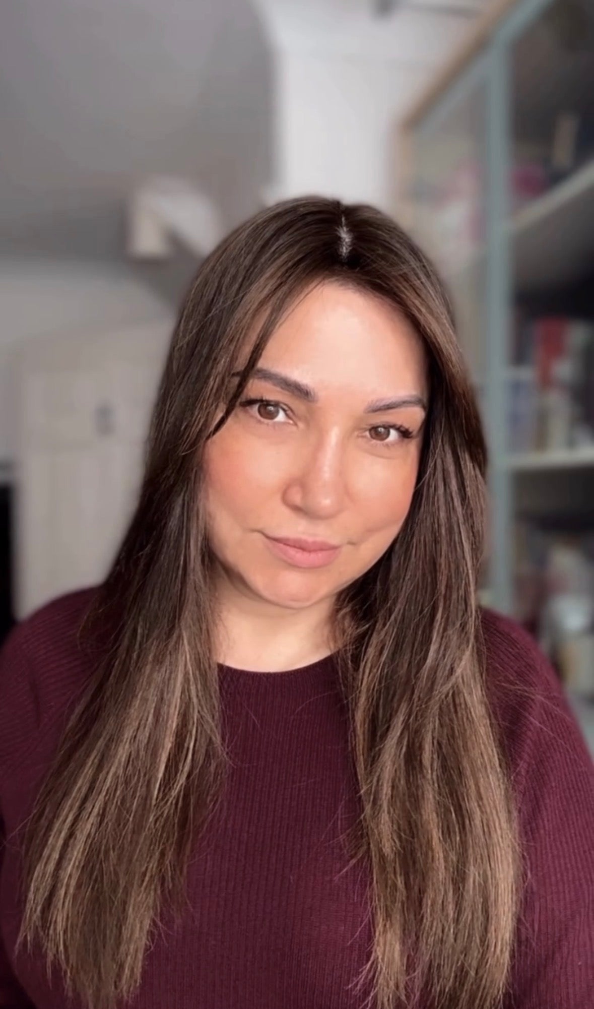 LIGHT BROWN BALAYAGE TOPPER