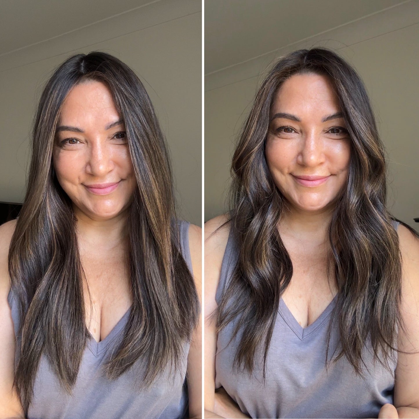 DARK BROWN TOPPER WITH SOFT ASHY HIGHLIGHTS