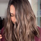 MEDIUM TO DARK BROWN ASHY BALAYAGE TOPPER