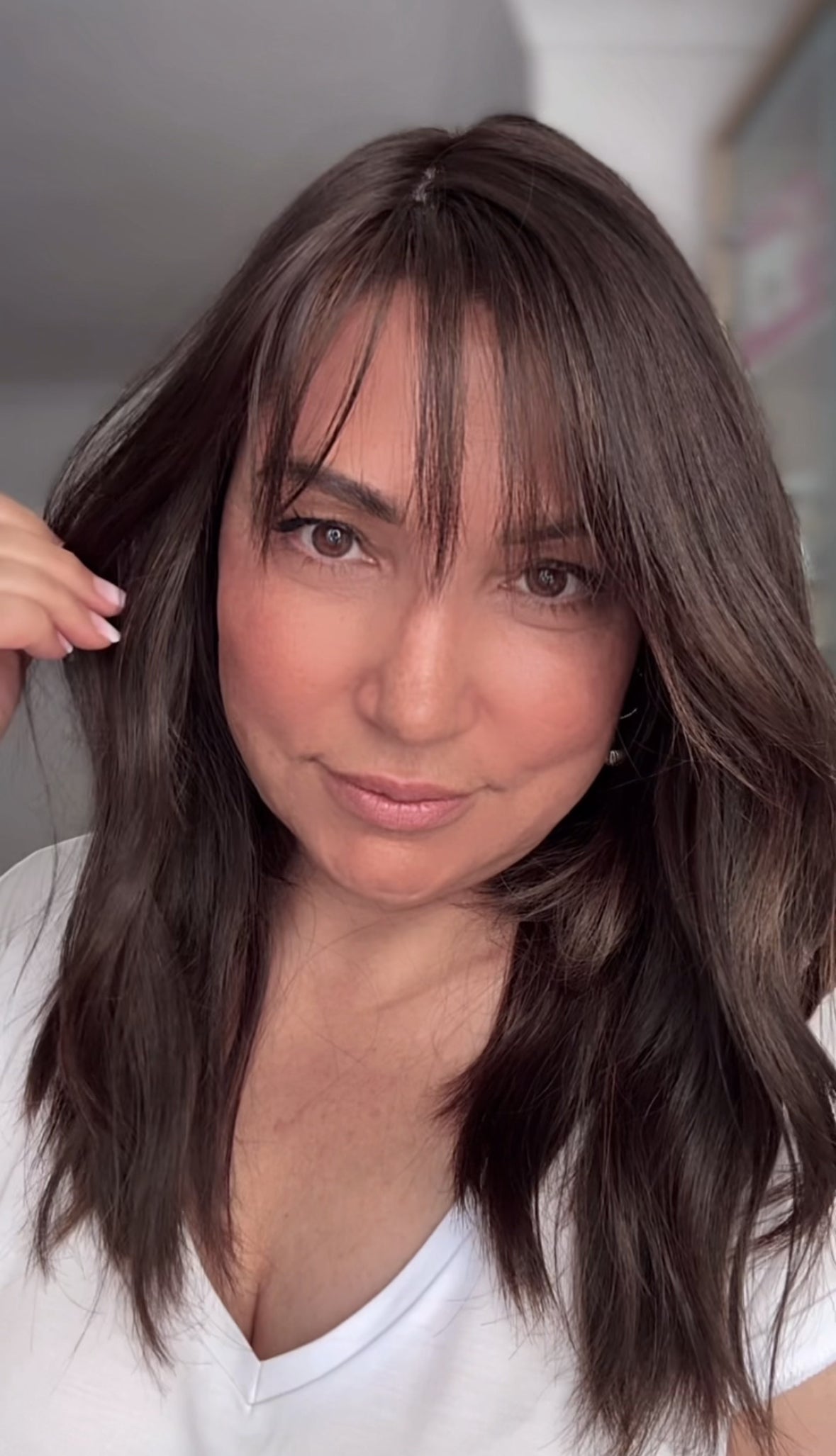 CHOCOLATE BROWN TOPPER WITH SUBTLE BALAYAGE