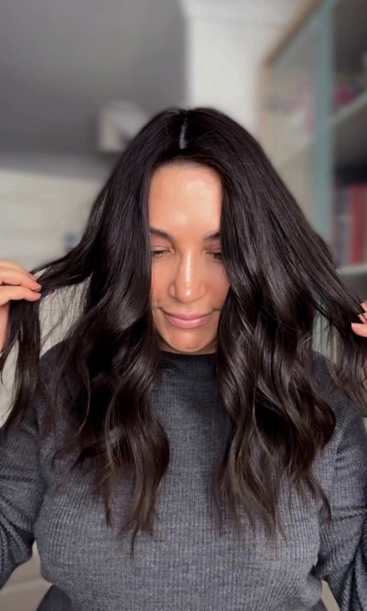 DARKEST BROWN VIRGIN SILK TOPPER