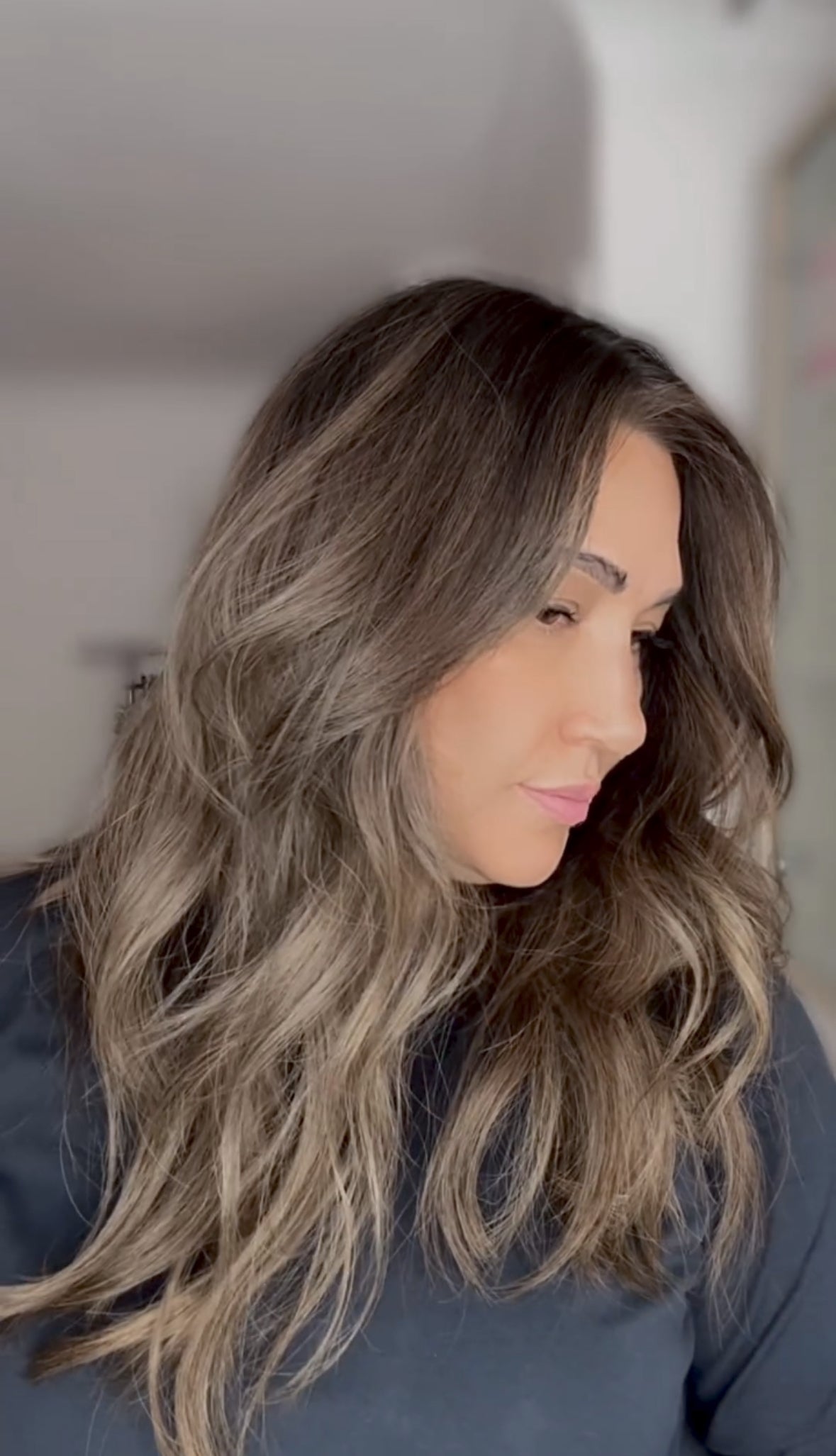 FEATHERLITE ASHY BALAYAGE TOPPER WITH LAYERS