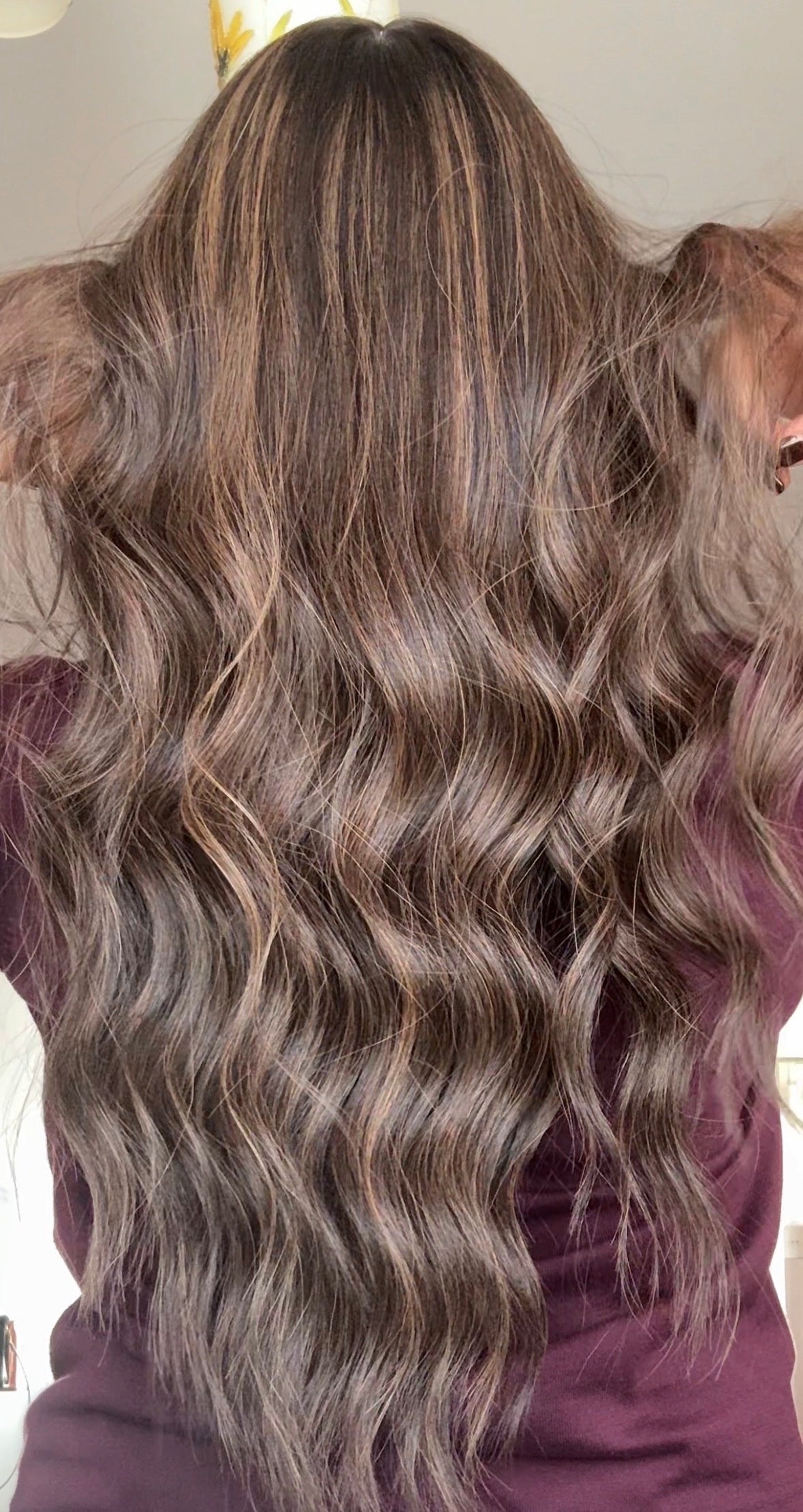 DARK BROWN BALAYAGE/HIGHLIGHTED TOPPER