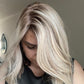 ASH BLONDE TOPPER WITH SUBTLE SOFT ROOT SHADOW